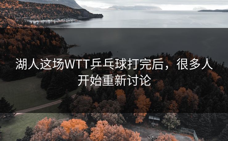 湖人这场WTT乒乓球打完后，很多人开始重新讨论